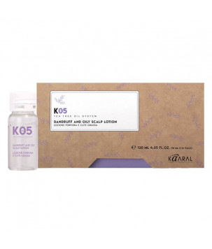 Лосьйон проти жирної лупи K05 Dandruff And Oily Sclap Lotion Kaaral, 12*10 мл
