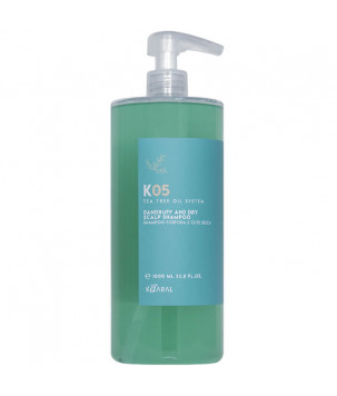 Шампунь для профілактики утворення лупи для сухої шкіри голови Kaaral, 1000 мл