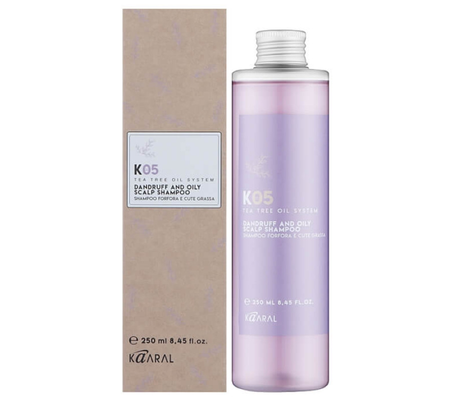 Шампунь проти лупи й жирної шкіри голови K05 Dandruff And Oily Sclap Shampoo Kaaral, 250 мл