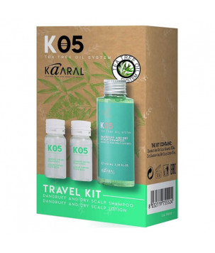 Дорожній набір для сухої шкіри голови Kaaral, 100 мл/20 мл