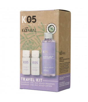 Дорожній набір K05 Dundruff and Oily Scalp Kaaral, 100 мл/20 мл