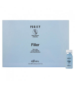 Лосьйон-реконструктор з кератином і гіалуроновою кислотою Purify Filler Lotion Kaaral, 12*10 мл