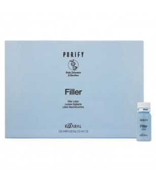 Лосьйон-реконструктор з кератином і гіалуроновою кислотою Purify Filler Lotion Kaaral, 12*10 мл