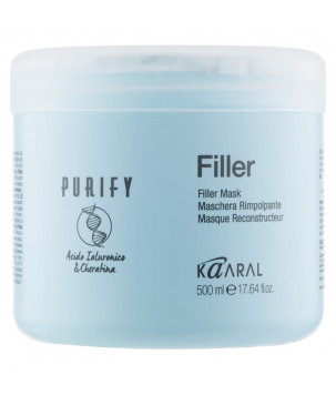 Маска-філер для волосся з кератином і гіалуроновою кислотою Purify Filler Mask Kaaral, 500 мл