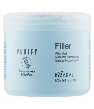 Маска-філер для волосся з кератином і гіалуроновою кислотою Purify Filler Mask Kaaral, 500 мл