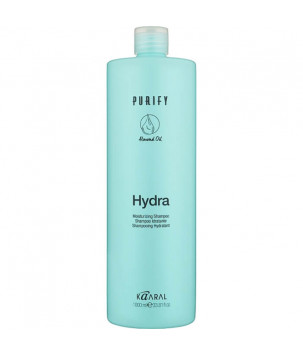 Зволожувальний шампунь з протеїнами рисового молочка і мигдальною олією Purify Hydra Shampoo Kaaral, 1000 мл