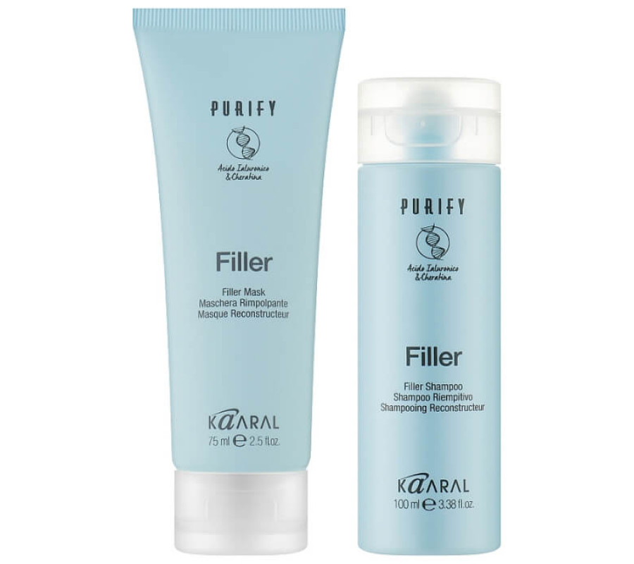Дорожній набір Purify Filler Travel Kit Kaaral, shm/100 мл + cond/75 мл