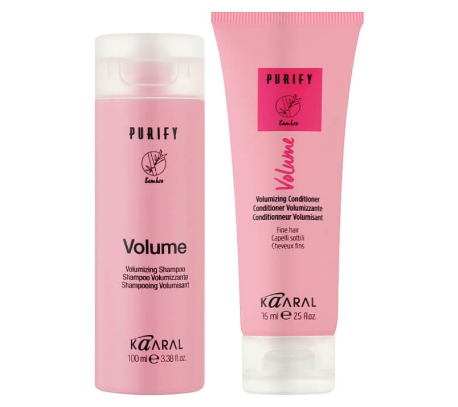 Дорожній набір Purify Volume Travel Kit Kaaral, shm/100 мл + cond/75 мл