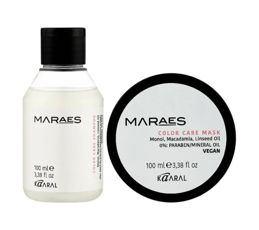 Набор для окрашенных волос Maraes Color Care Travel Kit Kaaral, shm/100 мл + mask/100 мл