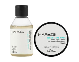 Набір для відновлення волосся Maraes Renew Care Travel Kit Kaaral, shm/100 мл + mask/100 мл