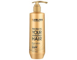 Кератиновый шампунь для ежедневного использования Keratin Daily Care Shampoo Luxliss, 500 мл