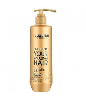 Кератиновий шампунь для щоденного використання Keratin Daily Care Shampoo Luxliss, 500 мл