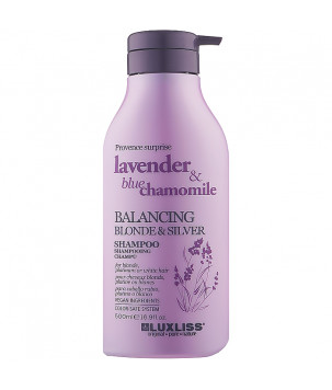 Шампунь для блонда Balancing Blonde & Silver Shampoo Luxliss, 500 мл