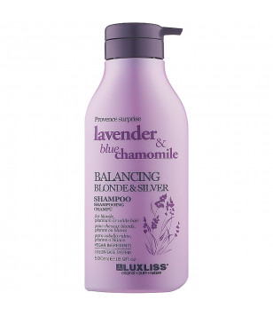 Шампунь для блонда Balancing Blonde & Silver Shampoo Luxliss, 500 мл
