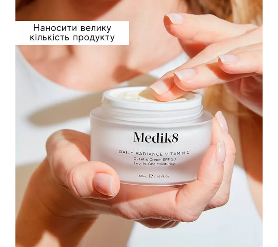 Денний крем з вітаміном С Daily Radiance Vitamin C spf 30 Medik8, 50 мл