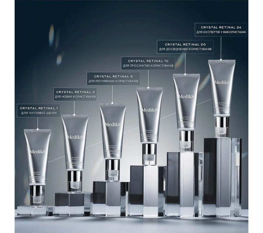 Нічна крем-сироватка з ретиналем 0.1% Crystal Retinal 10 Medik8, 30 мл