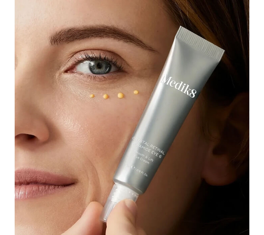 Нічний крем навколо очей з ретиналем 0,06 Crystal Retinal Ceramide Eye 6 Medik8, 15 мл