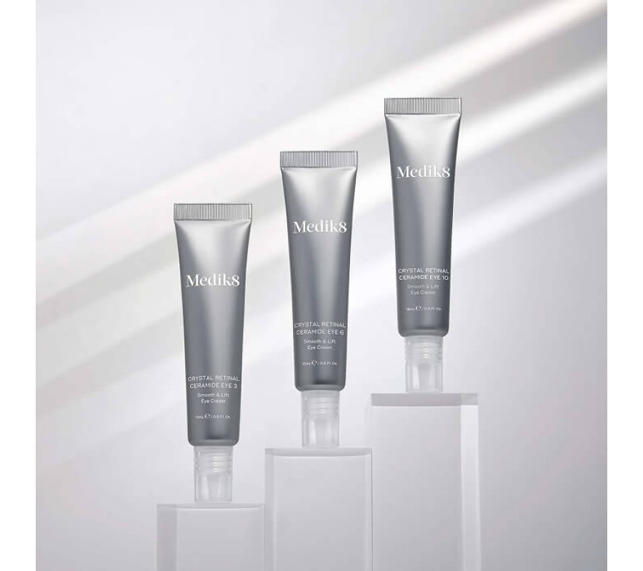 Нічний крем навколо очей з ретиналем 0,06 Crystal Retinal Ceramide Eye 6 Medik8, 15 мл