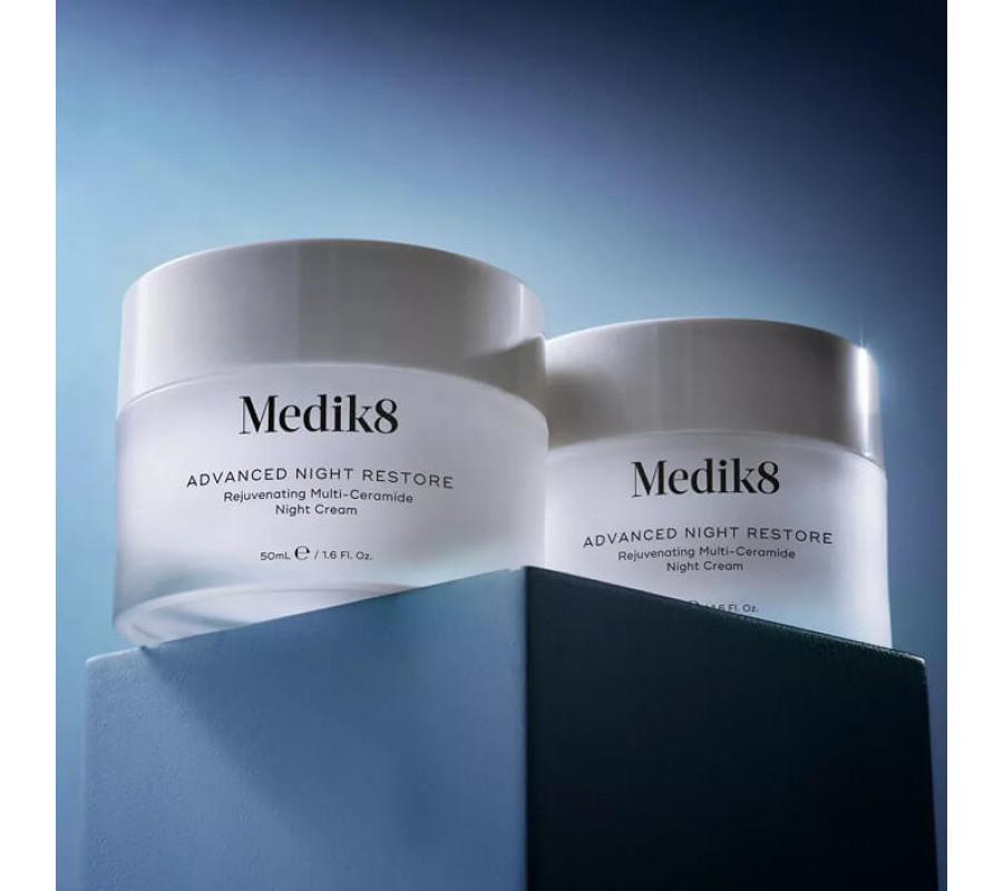 Омолоджувальний мультикерамідний нічний крем Advanced Night Restore Rejuvenating Medik8, 50 мл