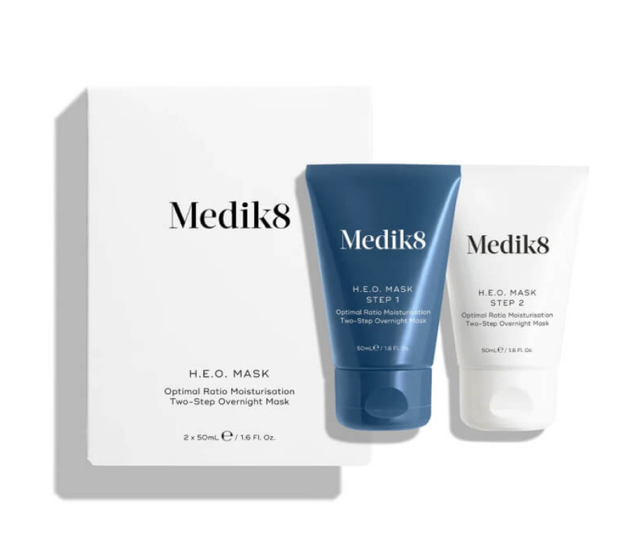 Двоетапна нічна маска для обличчя H.E.O Mask Medik8, 2*50 мл