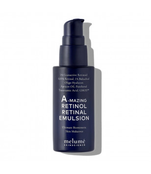 Нічна мікроемульсія з ретиноїдом і ретиналем A-mazing Retinol Retinal Emulsion Melumé Skinscience, 30 мл