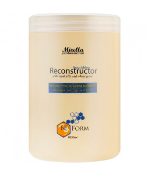 Вiдновлюючий крем-кондицiонер з маточним молочком та пшеничними протеiнами Mirella, 1000 мл