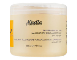 Маска для сухого та пошкодженого волосся з маточним молочком Mirella, 500 мл