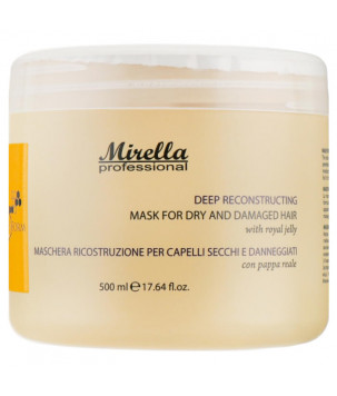 Маска для сухого та пошкодженого волосся з маточним молочком Mirella, 500 мл