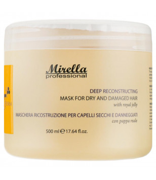 Маска для сухого та пошкодженого волосся з маточним молочком Mirella, 500 мл