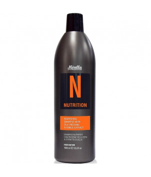 Поживний шампунь з протеїнами шовку та екстрактом часнику Mirella, 1000 мл