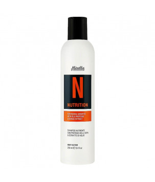 Поживний шампунь з протеїнами шовку та екстрактом часнику Mirella, 250 мл