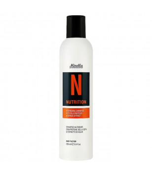 Питательный шампунь с протеинами шелка и экстрактом чеснока Mirella, 250 мл