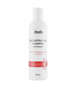 Відновлюючий шампунь з кератином Mirella, 250 мл