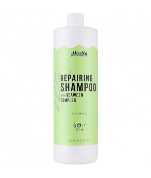 Безсульфатний шампунь з комплексом морських водоростей для відновлення волосся Mirella, 1000 мл
