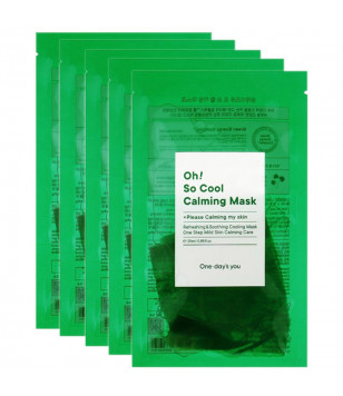 Заспокійлива маска для обличчя Oh! So Cool Calming Mask One-days you, 5*25 мл