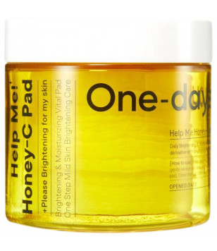 Тонер-диски для лица с прополисом и витамином С Help Me! Honey-C Pad One-days you, 60шт