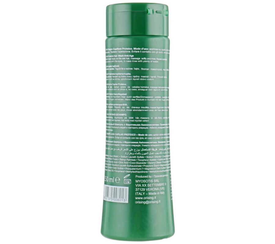 Фітоесенціальний шампунь АHА комплекс з фруктовими кислотами Orising, 250 мл