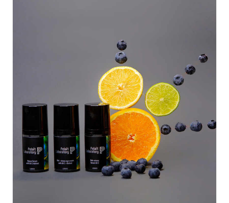 Крем антиоксидантний для шкіри навколо очей, з вітаміном С та ретинолом Anti–stress Eye Cream With Vit C + Ret