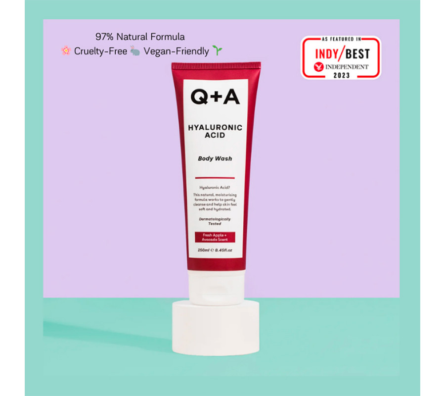 Очищуючий гель для тіла з гіалуроновою кислотою Q+A Hyaluronic Acid Body Wash , 250 мл