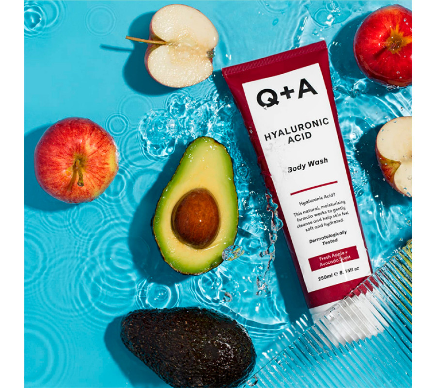 Очищуючий гель для тіла з гіалуроновою кислотою Q+A Hyaluronic Acid Body Wash , 250 мл