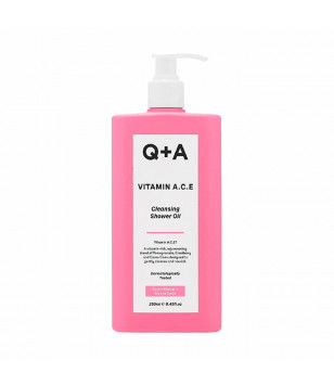 Витаминизированное масло для душа Q+A Vitamin A.C.E Cleansing Shower Oil, 250 ml