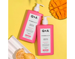Витаминизированное масло для душа Q+A Vitamin A.C.E Cleansing Shower Oil, 250 ml