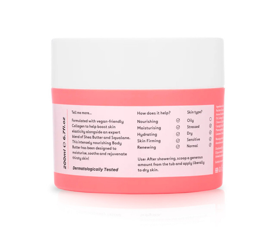 Зволожуючий баттер з колагеном Q+A Collagen Body Butter, 200 мл