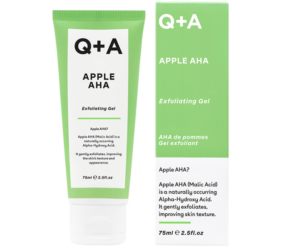 Відлущуючий гель з кислотами для обличчя Q+A Apple AHA Exfoliating Gel , 75 мл
