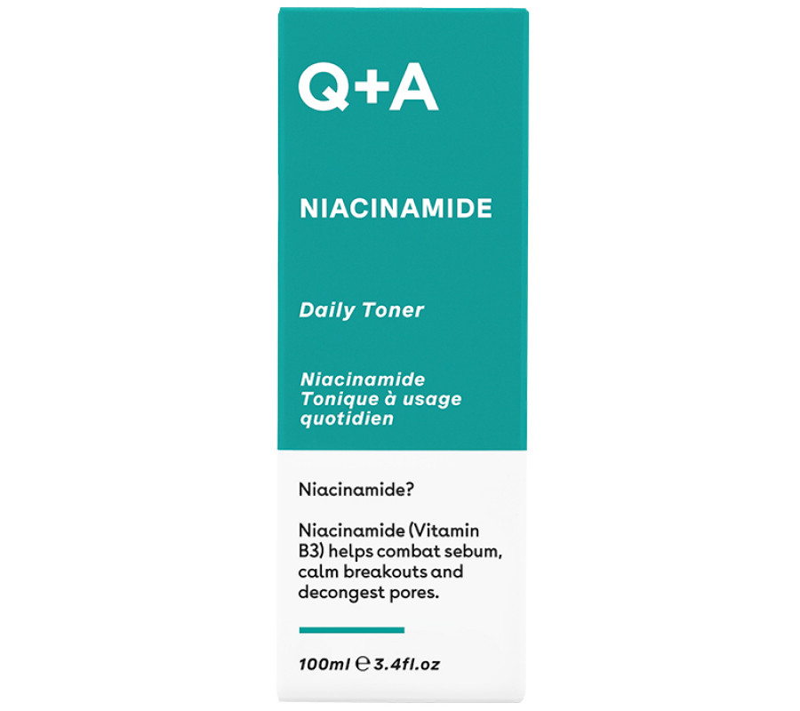 Зволожуючий тонер для обличчя з ніацинамідом Q+A Niacinamide Daily Toner, 100 мл