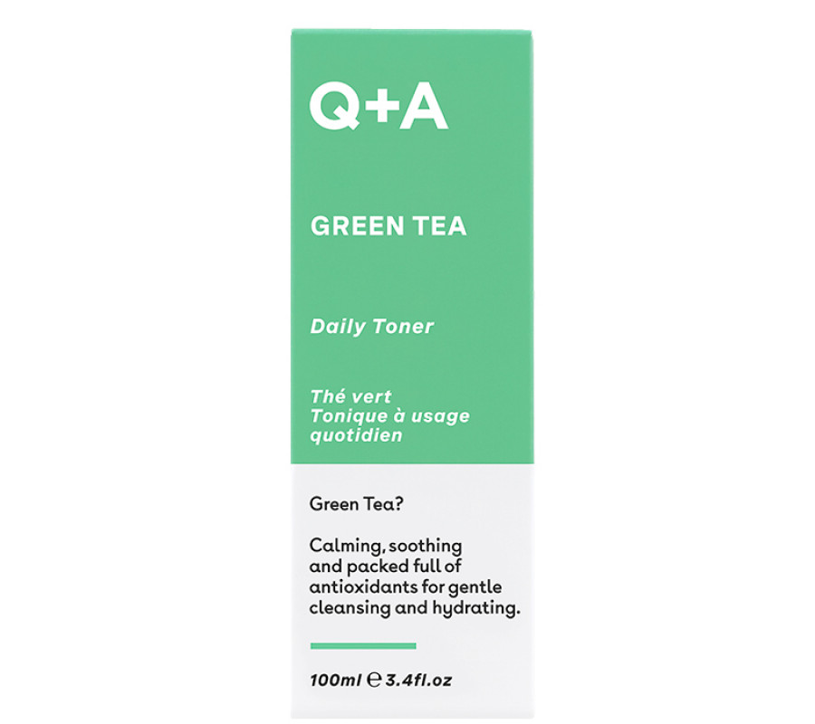 Заспокійливий тонер для обличчя з зеленим чаєм Q+A Green Tea Daily Toner, 100 мл