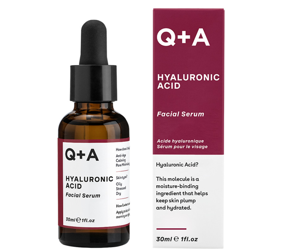 Сироватка для обличчя "гіалуронова кислота" Q+A Hyaluronic Acid Facial Serum, 30 мл
