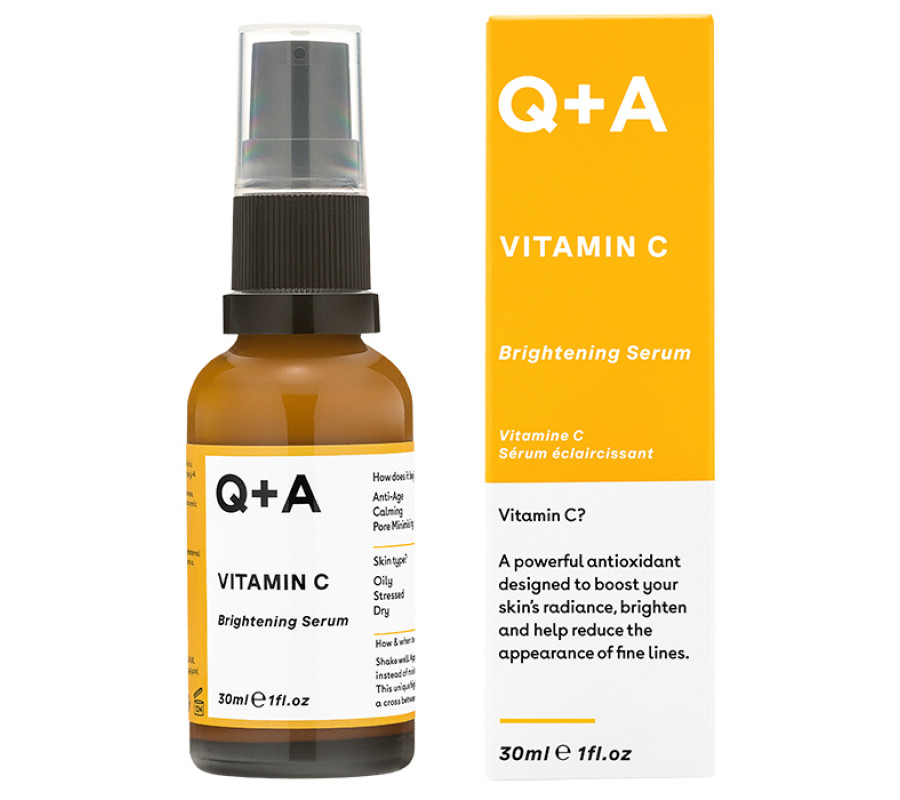 Освітлююча сироватка для обличчя Q+A Vitamin C, 30 мл