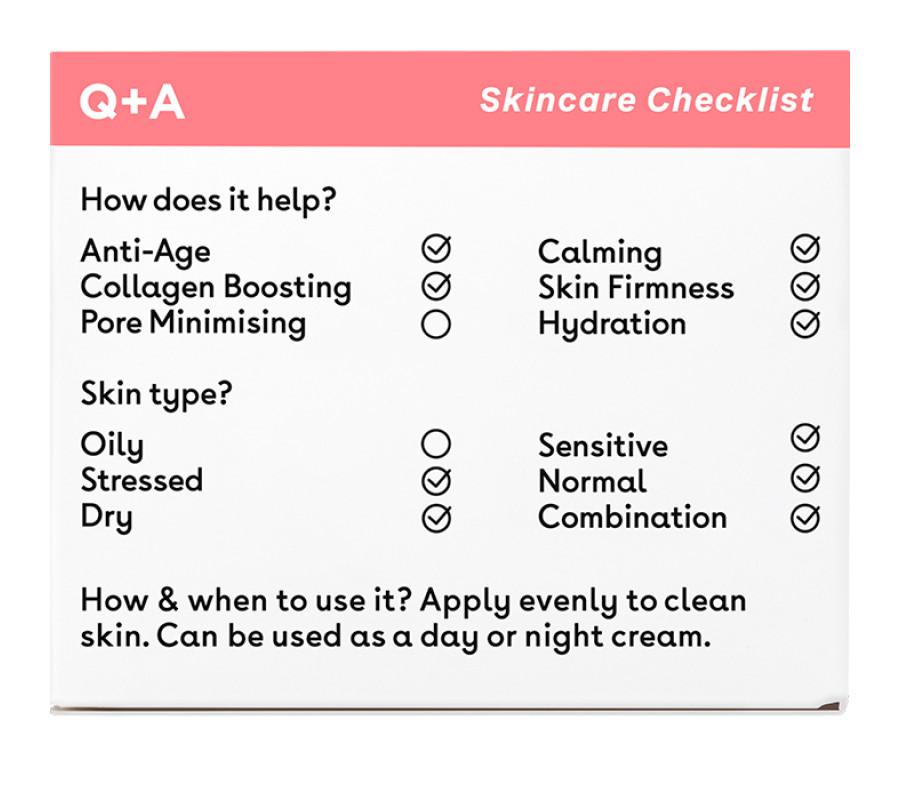 Крем для обличчя з колагеном Q+A Collagen Face Cream, 50 г