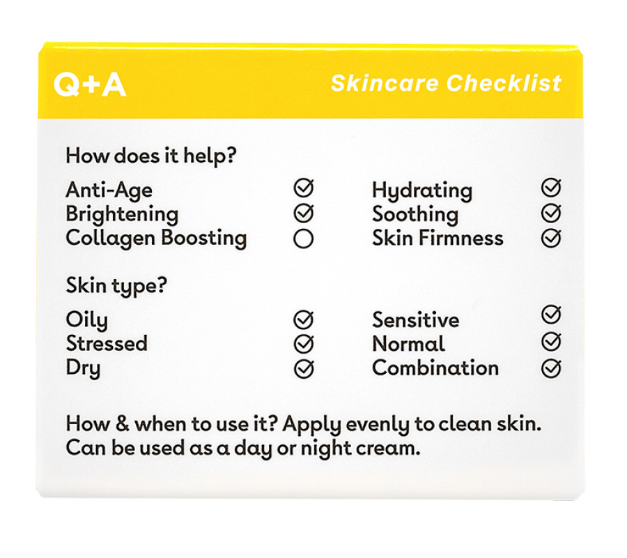 Захисний крем для обличчя з керамідами Q+A Ceramide Barrier Defence Face Cream, 50 г